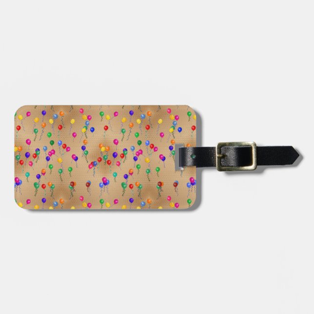 Etiqueta De Bagagem Balões do Partido (Frente Horizontal)