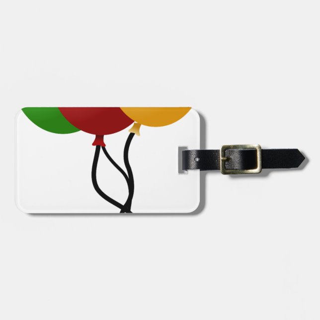 Etiqueta De Bagagem Balões do Partido (Frente Horizontal)