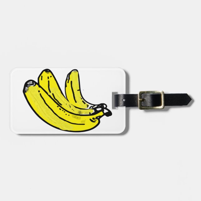 Etiqueta De Bagagem Bananas (Frente Horizontal)
