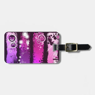 Etiqueta De Bagagem Bandeira 3 da música do estilo do Grunge