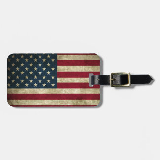Etiqueta De Bagagem Bandeira Americana