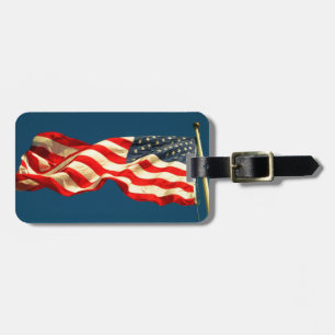 Etiqueta de Bagagem Bandeira Americana Patriótica