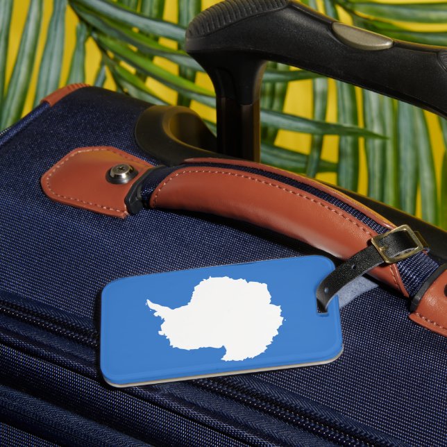 Etiqueta De Bagagem Bandeira Antártica (Frente Insitu 3)