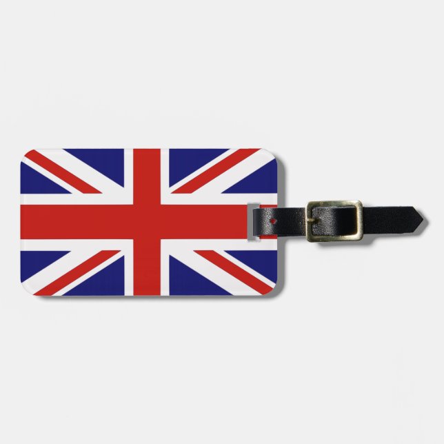 Etiqueta De Bagagem Bandeira britânica (Frente Horizontal)