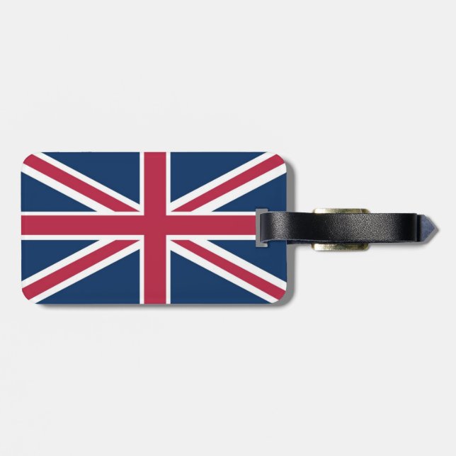 Etiqueta De Bagagem bandeira britânica (Traseira Horizontal)