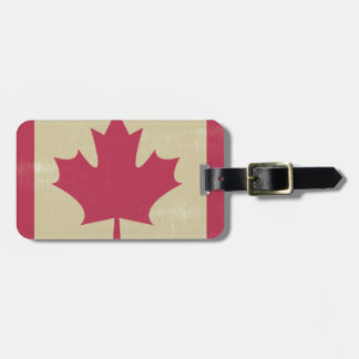 Etiqueta De Bagagem bandeira canadiana grunge