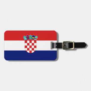 Etiqueta De Bagagem Bandeira croata - Trobojnica