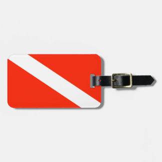 Etiqueta De Bagagem Bandeira customizável do mergulhador