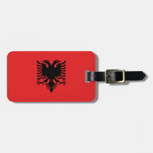 Etiqueta De Bagagem Bandeira da Albânia