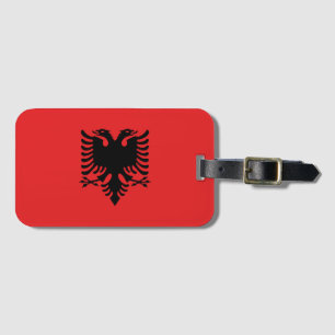 Etiqueta De Bagagem Bandeira da Albânia