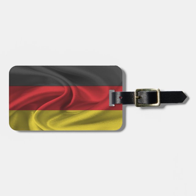 Etiqueta De Bagagem Bandeira Da Alemanha (Frente Horizontal)