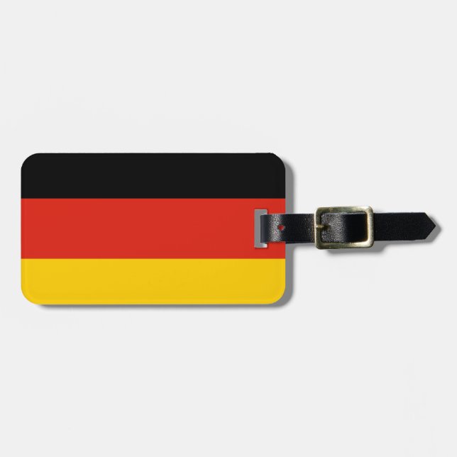 Etiqueta De Bagagem Bandeira da Alemanha (Frente Horizontal)