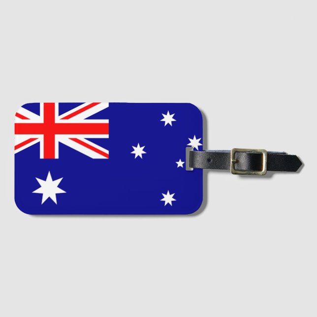 Etiqueta De Bagagem Bandeira da Austrália (Frente Horizontal)