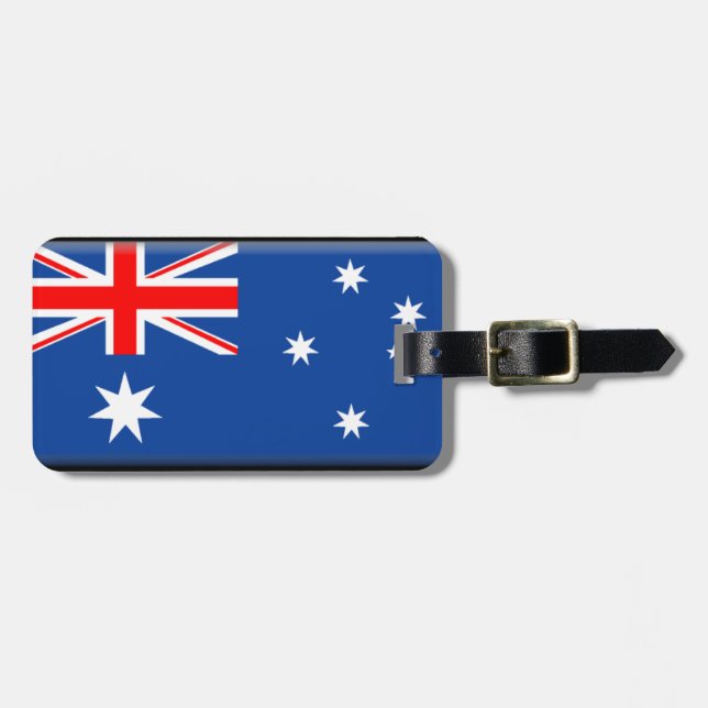Etiqueta De Bagagem Bandeira da Austrália (Frente Horizontal)
