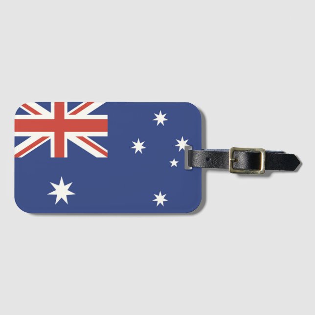 Etiqueta De Bagagem Bandeira da Austrália (Frente Horizontal)