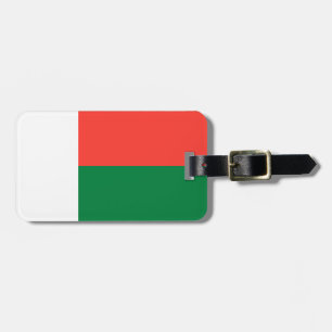 Etiqueta De Bagagem Bandeira da Bagagem de Madagáscar com correia de