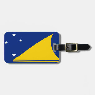 Etiqueta De Bagagem Bandeira da Bagagem de Tokelau com correia de cour