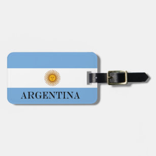 Etiqueta De Bagagem Bandeira da bandera De Argentina de Argentina