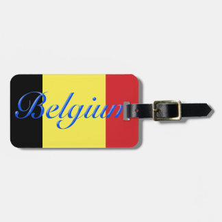 Etiqueta De Bagagem Bandeira da Bélgica