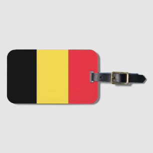 Etiqueta De Bagagem Bandeira da Bélgica