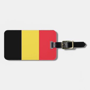 Etiqueta De Bagagem Bandeira da Bélgica