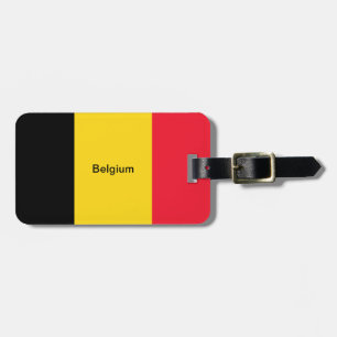 Etiqueta De Bagagem Bandeira da Bélgica