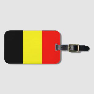 Etiqueta De Bagagem Bandeira da Bélgica