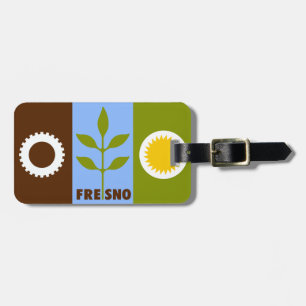 Etiqueta De Bagagem Bandeira da cidade de Fresno, Califórnia