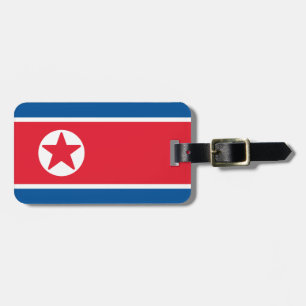 Etiqueta De Bagagem Bandeira da Coreia do Norte