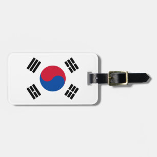 Etiqueta De Bagagem Bandeira da Coreia do Sul