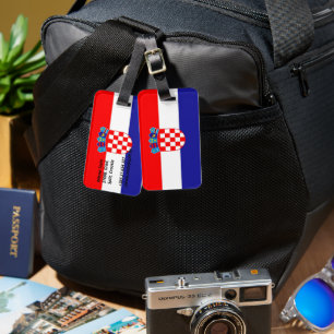 Etiqueta De Bagagem Bandeira da Croácia