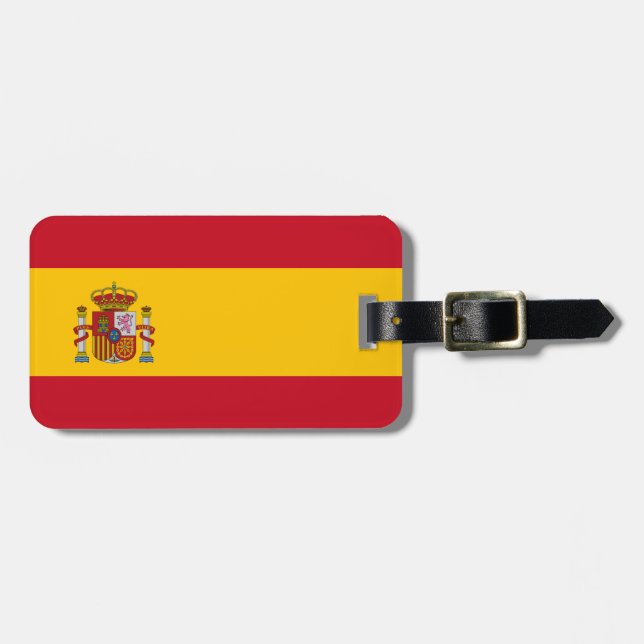 Etiqueta De Bagagem Bandeira da Espanha (Frente Horizontal)