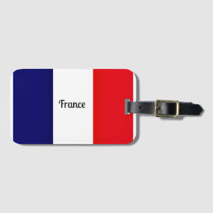 Etiqueta De Bagagem Bandeira da França