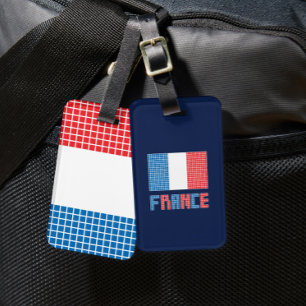 Etiqueta De Bagagem Bandeira da França