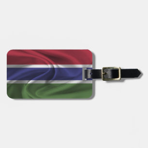 Etiqueta De Bagagem Bandeira Da Gâmbia