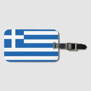 Etiqueta De Bagagem Bandeira da Grécia da bandeira grega
