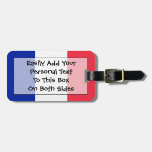 Etiqueta De Bagagem Bandeira da identificação fácil de France