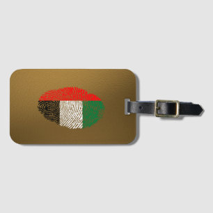 Etiqueta De Bagagem Bandeira da impressão digital do toque do emirado
