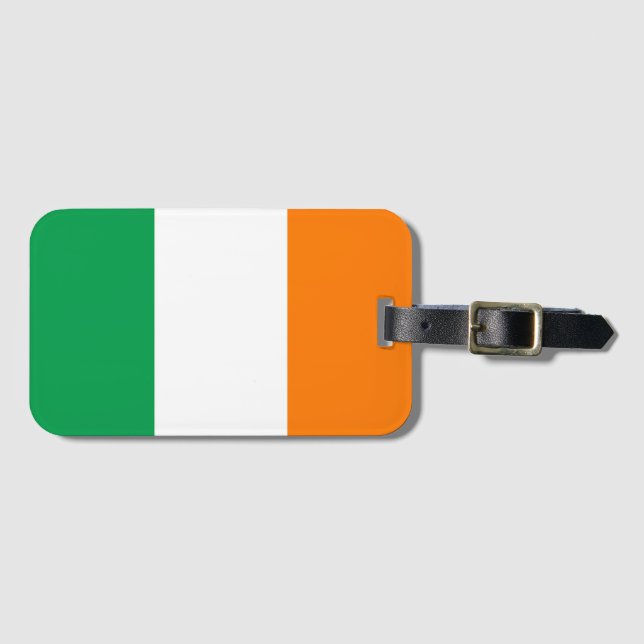 Etiqueta De Bagagem Bandeira da Irlanda (Frente Horizontal)