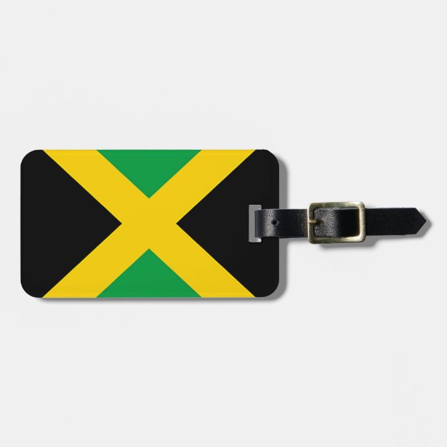 Etiqueta De Bagagem Bandeira da Jamaica (Frente Horizontal)