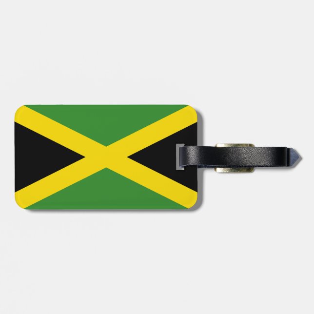 Etiqueta De Bagagem Bandeira da Jamaica (Traseira Horizontal)