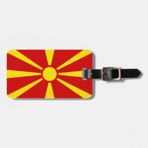 Etiqueta De Bagagem Bandeira da Macedônia