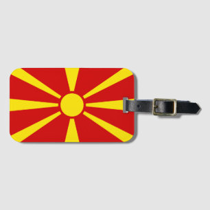 Etiqueta De Bagagem Bandeira da Macedônia do Norte