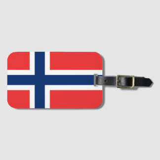 Etiqueta De Bagagem Bandeira da Noruega