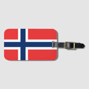 Etiqueta De Bagagem Bandeira da Noruega
