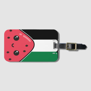 Etiqueta De Bagagem Bandeira da Palestina Cura com Palestina Livre de