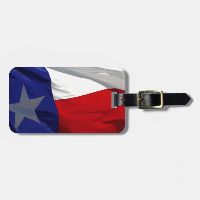 Etiqueta De Bagagem Bandeira da Pop Art do Texas (Frente Horizontal)
