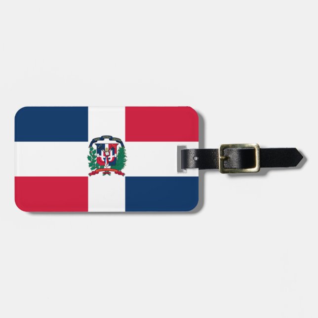 Etiqueta De Bagagem Bandeira da República Dominicana Easy ID Personal (Frente Horizontal)