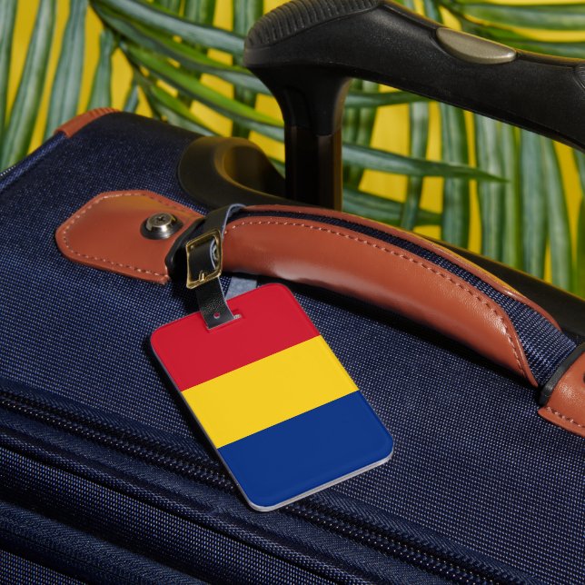 Etiqueta De Bagagem Bandeira da Romênia (Frente Insitu 1)