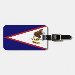Etiqueta De Bagagem Bandeira da Samoa Americana